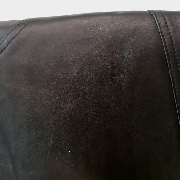 Vintage Bagatelle 100% Leather Mini Pencil Skirt Size 10 - Picture 12 of 15